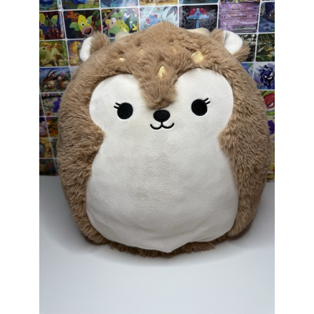 Swishmallows Dawn The Reindeer Fuzz A Mallow Brown Fluffy 12" Stuffed Animal